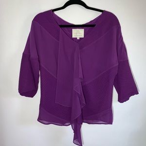 Madison Marcus purple silk blouse
